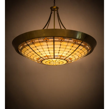 Meyda Tiffany Fleur-de-Lite 10 Light 54" Wide Pendant