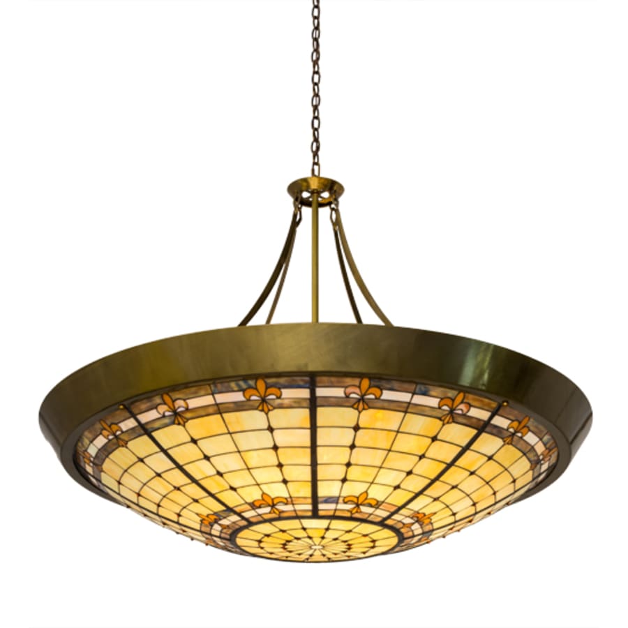 Meyda Tiffany Fleur-de-Lite 10 Light 54" Wide Pendant