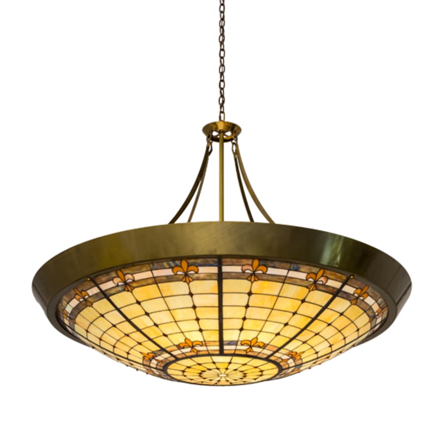 Meyda Tiffany Fleur-de-Lite 10 Light 54" Wide Pendant