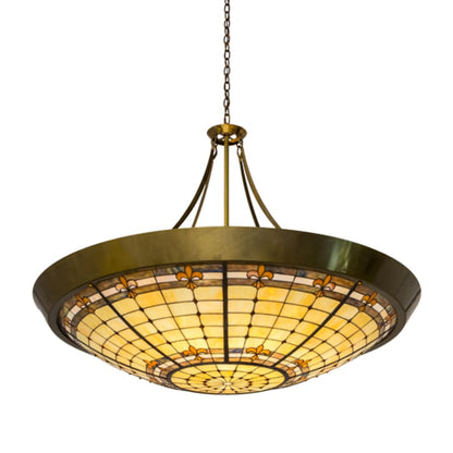 Meyda Tiffany Fleur-de-Lite 10 Light 54" Wide Pendant