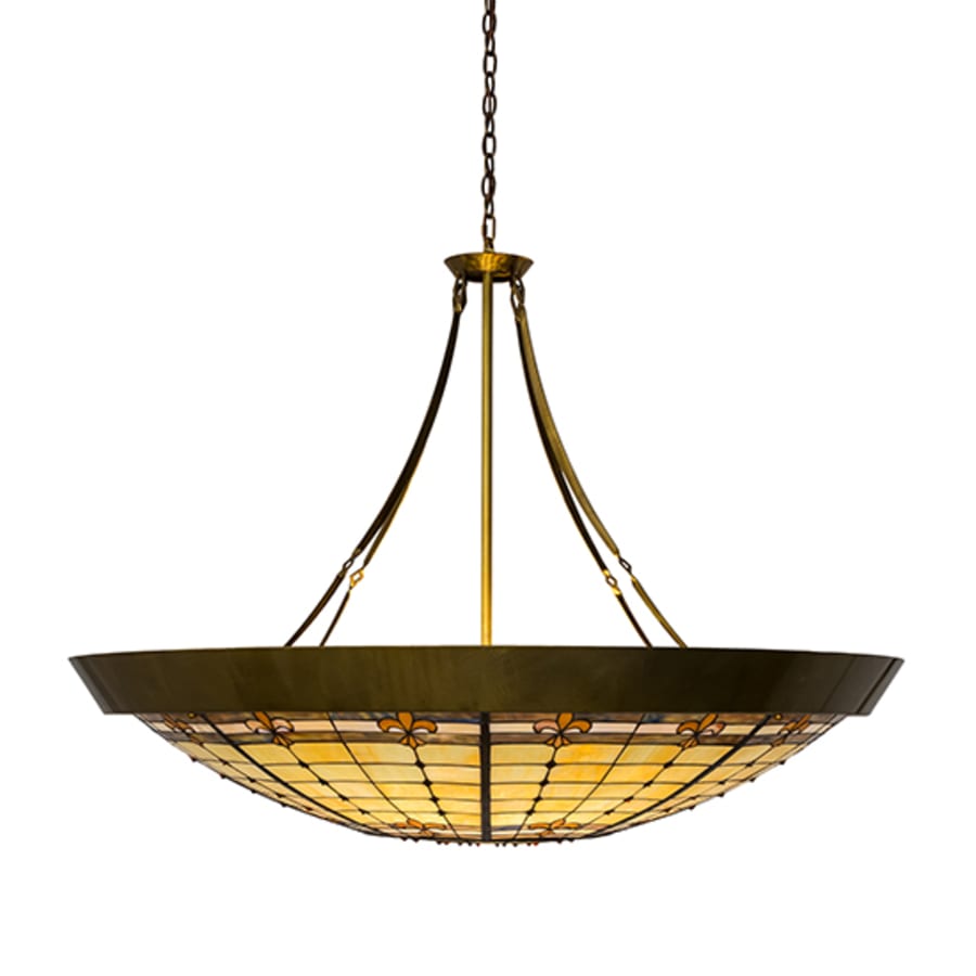 Meyda Tiffany Fleur-de-Lite 10 Light 54" Wide Pendant