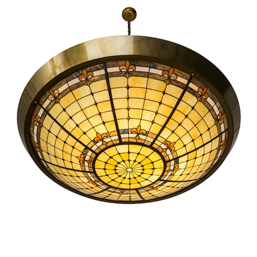 Meyda Tiffany Fleur-de-Lite 10 Light 54" Wide Pendant