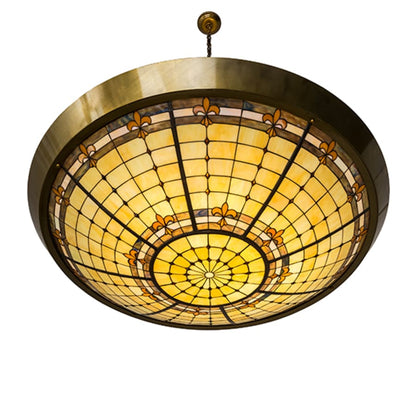 Meyda Tiffany Fleur-de-Lite 10 Light 54" Wide Pendant