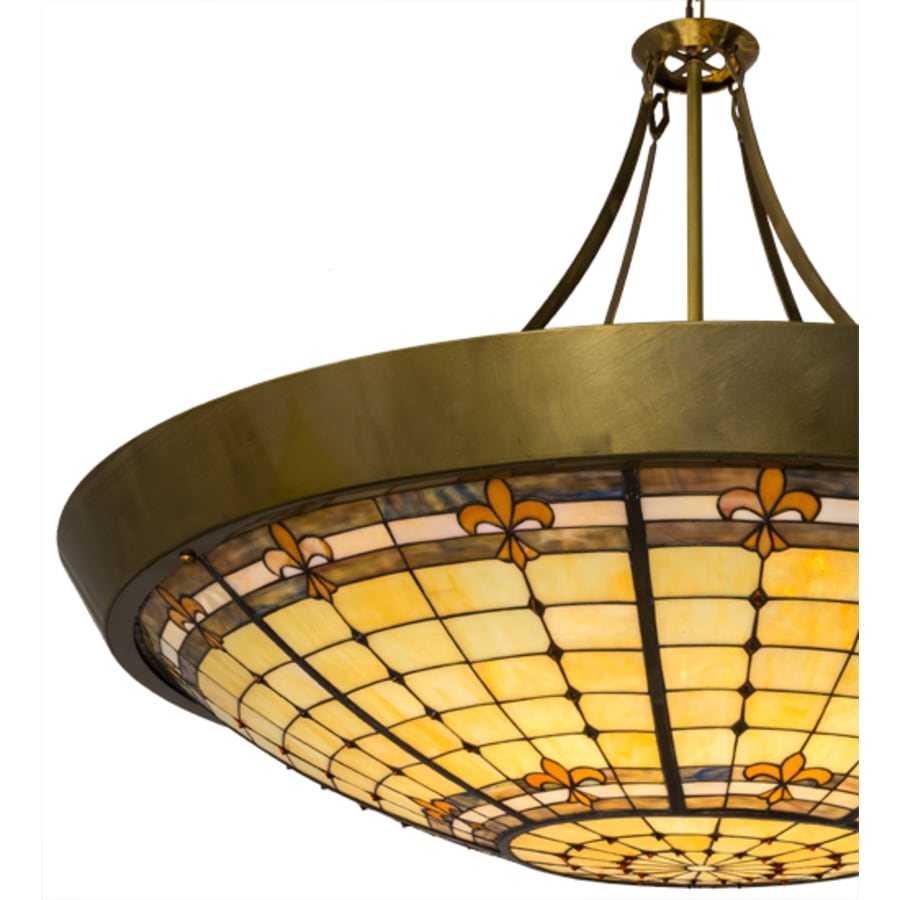 Meyda Tiffany Fleur-de-Lite 10 Light 54" Wide Pendant