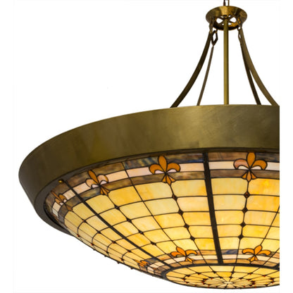 Meyda Tiffany Fleur-de-Lite 10 Light 54" Wide Pendant