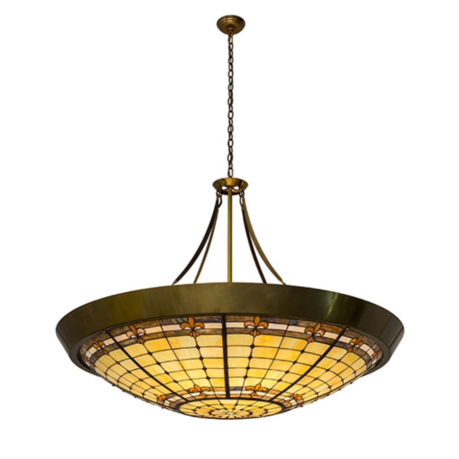 Meyda Tiffany Fleur-de-Lite 10 Light 54" Wide Pendant