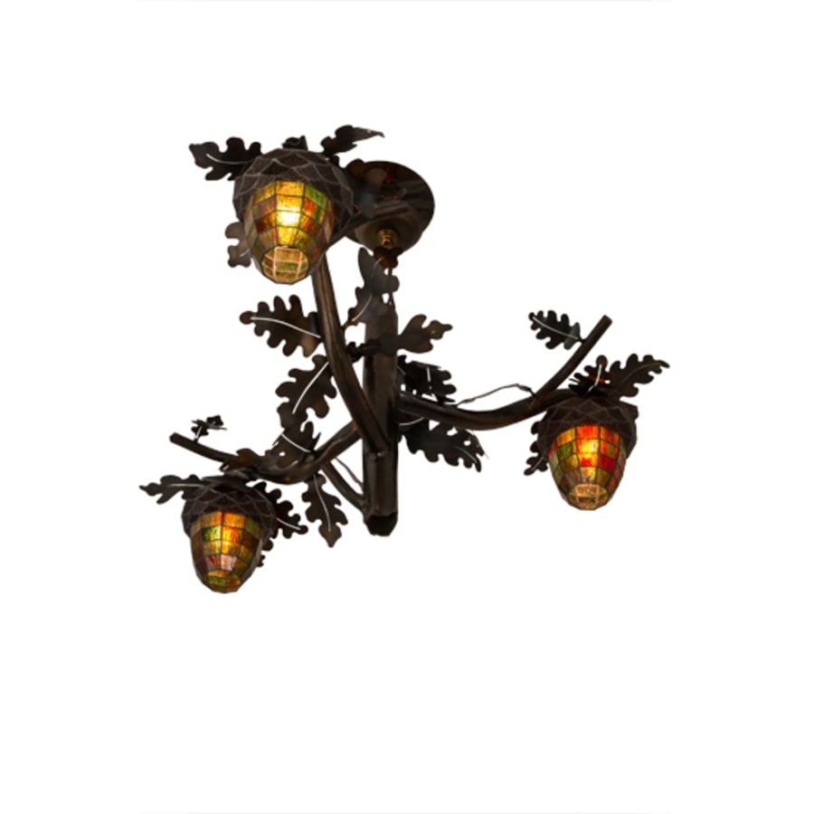 Meyda Tiffany Acorn 3 Light 40" Wide Chandelier