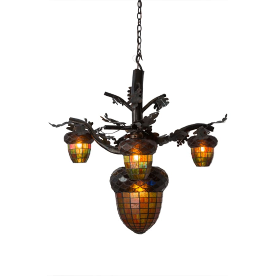 Meyda Tiffany Acorn 4 Light 48" Wide Chandelier