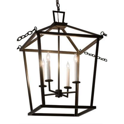 Meyda Tiffany Kitzi 4 Light 29" Wide Taper Candle Pendant