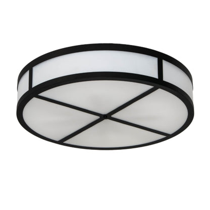 Meyda Tiffany Smythe Craftsman 4 Light 30" Wide Semi-Flush Drum Ceiling Fixture