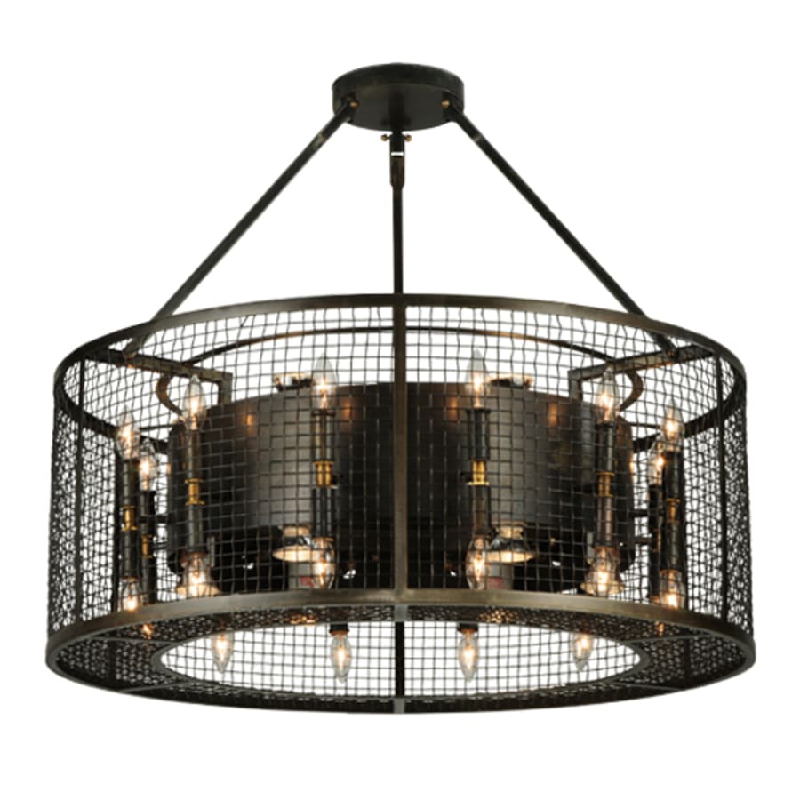Meyda Tiffany Paloma Golpe 24 Light 30" Wide Cage Pendant