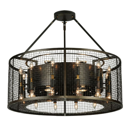 Meyda Tiffany Paloma Golpe 24 Light 30" Wide Cage Pendant
