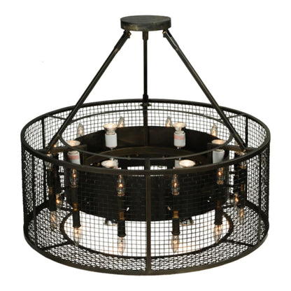 Meyda Tiffany Paloma Golpe 24 Light 30" Wide Cage Pendant