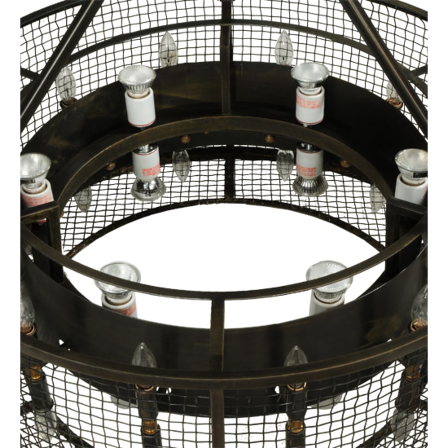 Meyda Tiffany Paloma Golpe 24 Light 30" Wide Cage Pendant