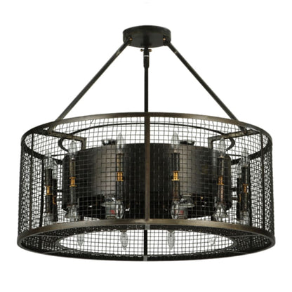 Meyda Tiffany Paloma Golpe 24 Light 30" Wide Cage Pendant