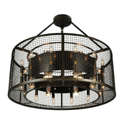 Meyda Tiffany Paloma Golpe 24 Light 30" Wide Cage Pendant