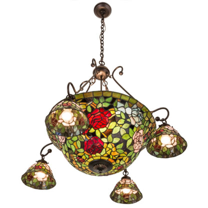 Meyda Tiffany Tiffany Rosebush 5 Light 36" Wide Chandelier