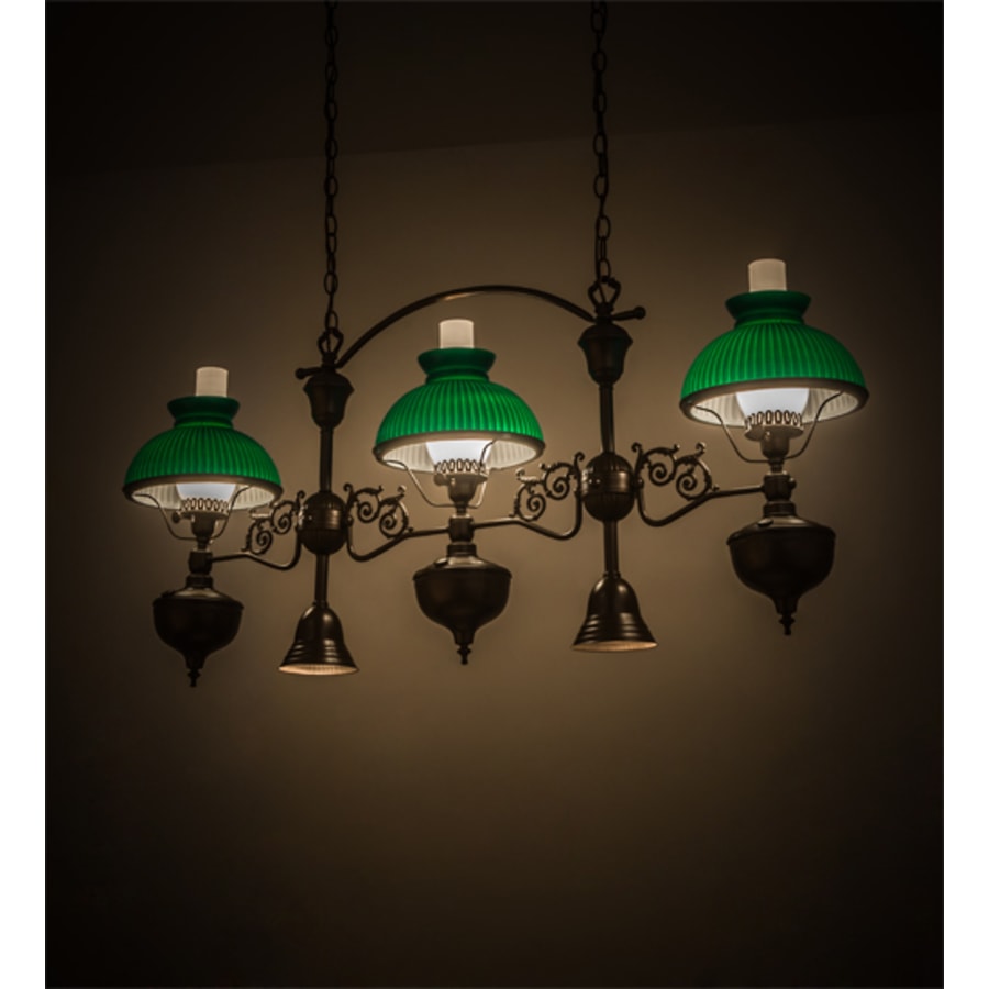 Meyda Tiffany Sunbury 3 Light 48" Wide Linear Pendant