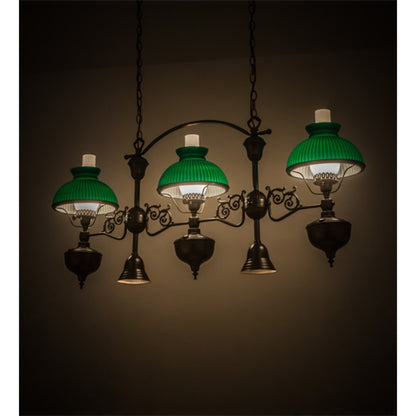 Meyda Tiffany Sunbury 3 Light 48" Wide Linear Pendant