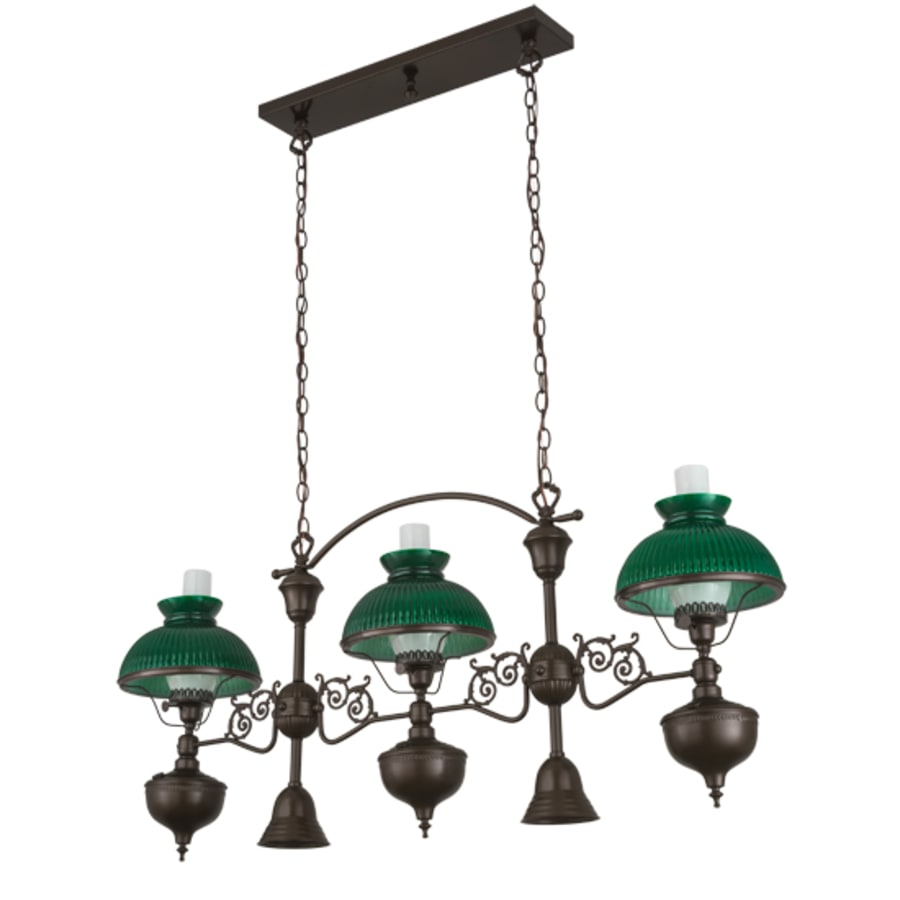 Meyda Tiffany Sunbury 3 Light 48" Wide Linear Pendant