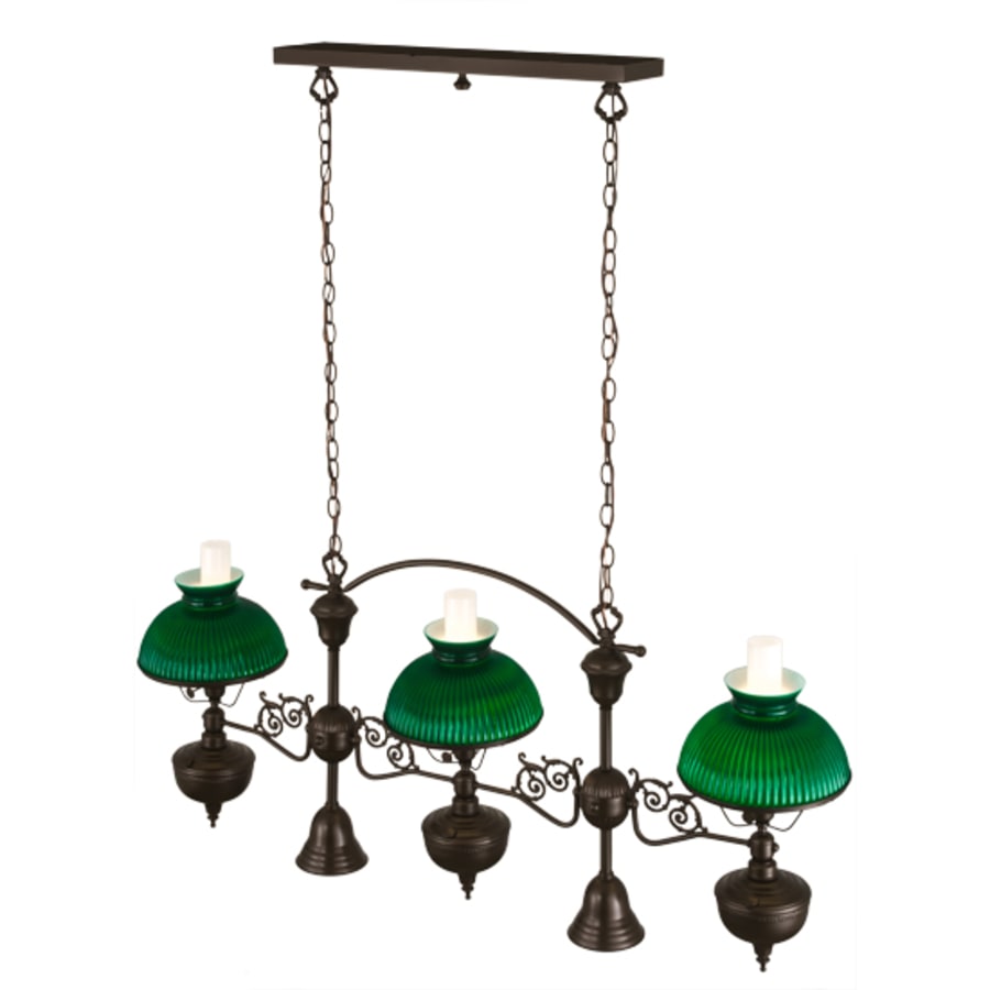 Meyda Tiffany Sunbury 3 Light 48" Wide Linear Pendant
