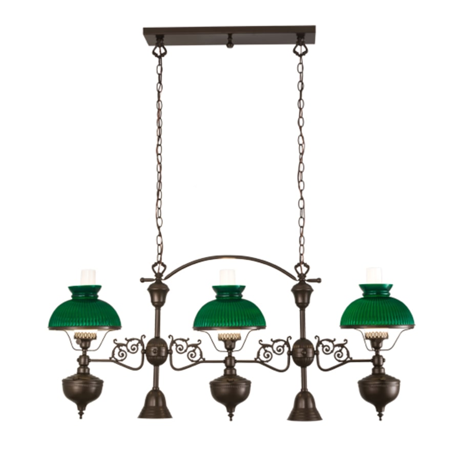 Meyda Tiffany Sunbury 3 Light 48" Wide Linear Pendant