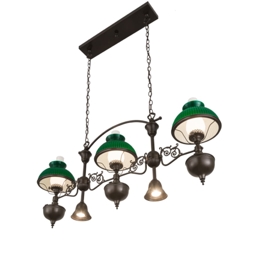 Meyda Tiffany Sunbury 3 Light 48" Wide Linear Pendant