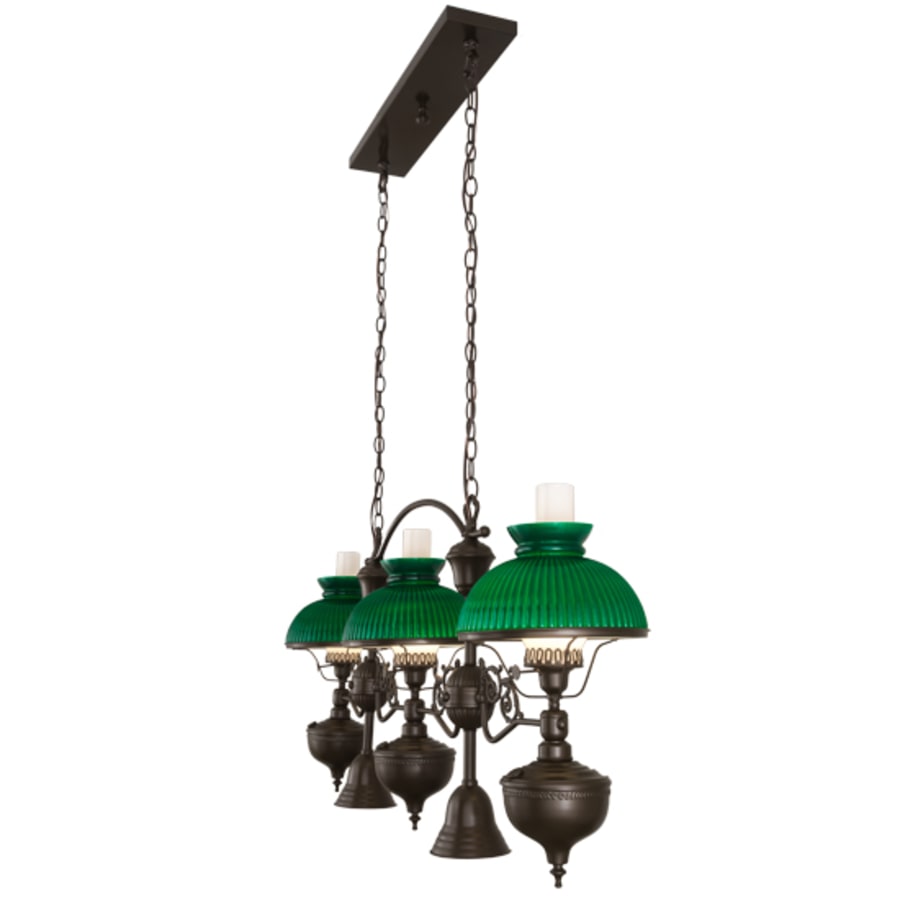 Meyda Tiffany Sunbury 3 Light 48" Wide Linear Pendant