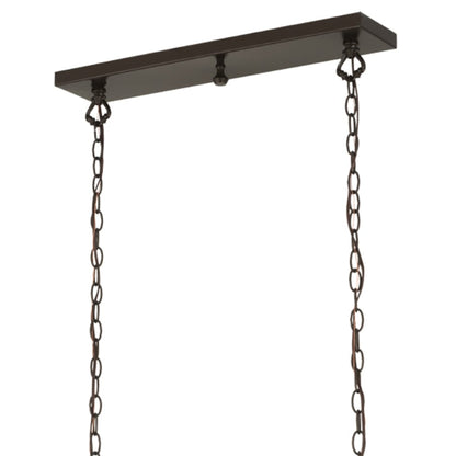 Meyda Tiffany Sunbury 3 Light 48" Wide Linear Pendant
