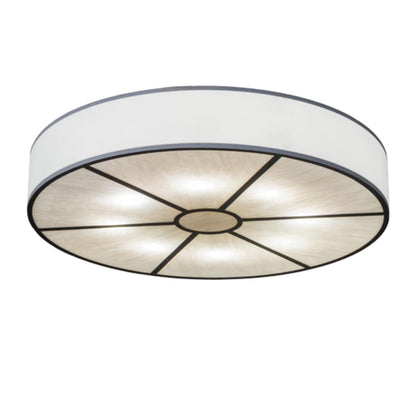 Meyda Tiffany Cilindro 8 Light 48" Wide Semi-Flush Drum Ceiling Fixture - Oil Rubbed Bronze Finish