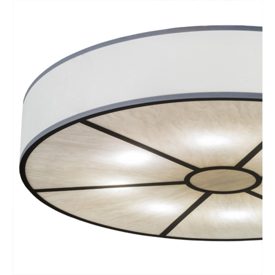 Meyda Tiffany Cilindro 8 Light 48" Wide Semi-Flush Drum Ceiling Fixture - Oil Rubbed Bronze Finish