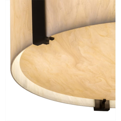 Meyda Tiffany Cilindro 4 Light 18" Wide Semi-Flush Cylinder Ceiling Fixture - Oil Rubbed Bronze Finish