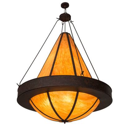 Meyda Tiffany Obsidian 12 Light 60" Wide Pendant