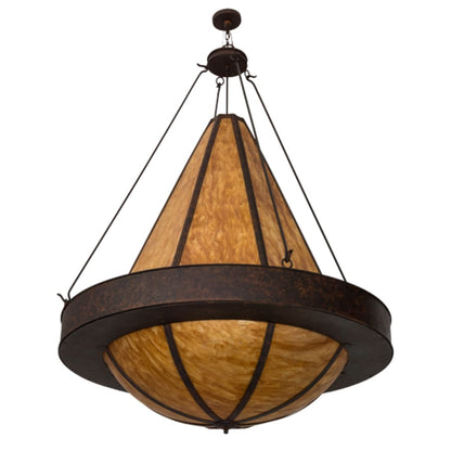 Meyda Tiffany Obsidian 12 Light 60" Wide Pendant