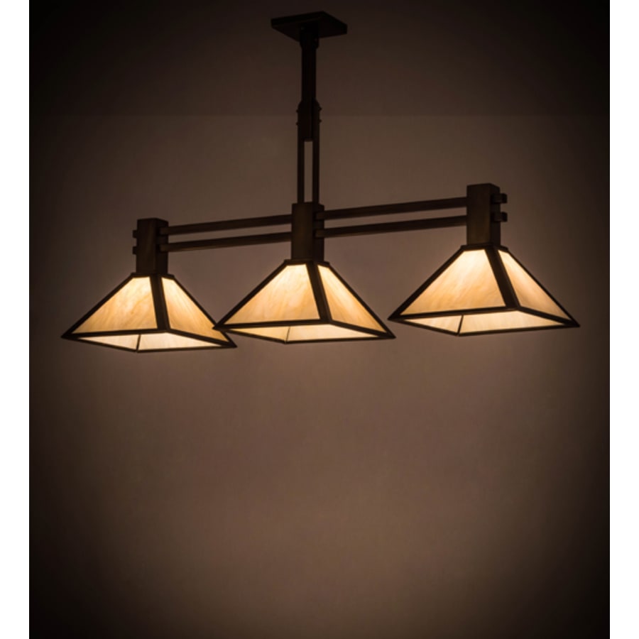 Meyda Tiffany Soffe 3 Light 45" Wide Linear Pendant