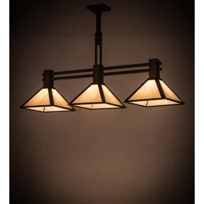 Meyda Tiffany Soffe 3 Light 45" Wide Linear Pendant