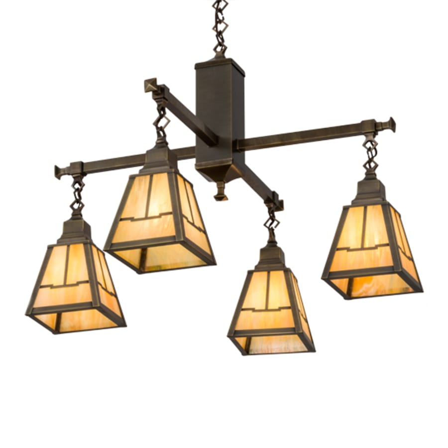 Meyda Tiffany Valley View Mission 4 Light 30" Wide Pendant