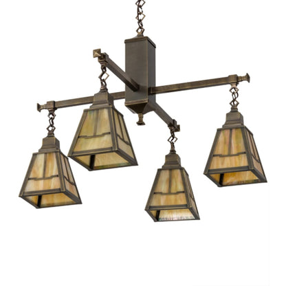 Meyda Tiffany Valley View Mission 4 Light 30" Wide Pendant