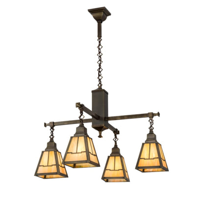 Meyda Tiffany Valley View Mission 4 Light 30" Wide Pendant