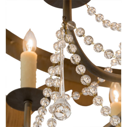 Meyda Tiffany Pradelles 6 Light 36" Wide Beaded Drum Chandelier
