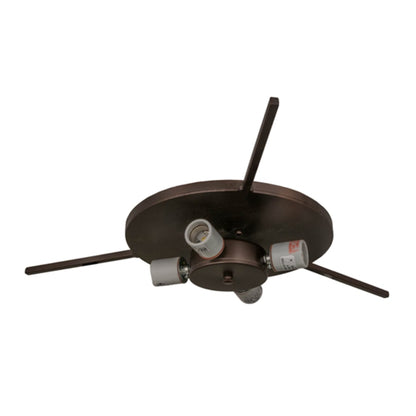 Meyda Tiffany Fleur-de-lis 4 Light 26" Wide Flush Mount Bowl Ceiling Fixture