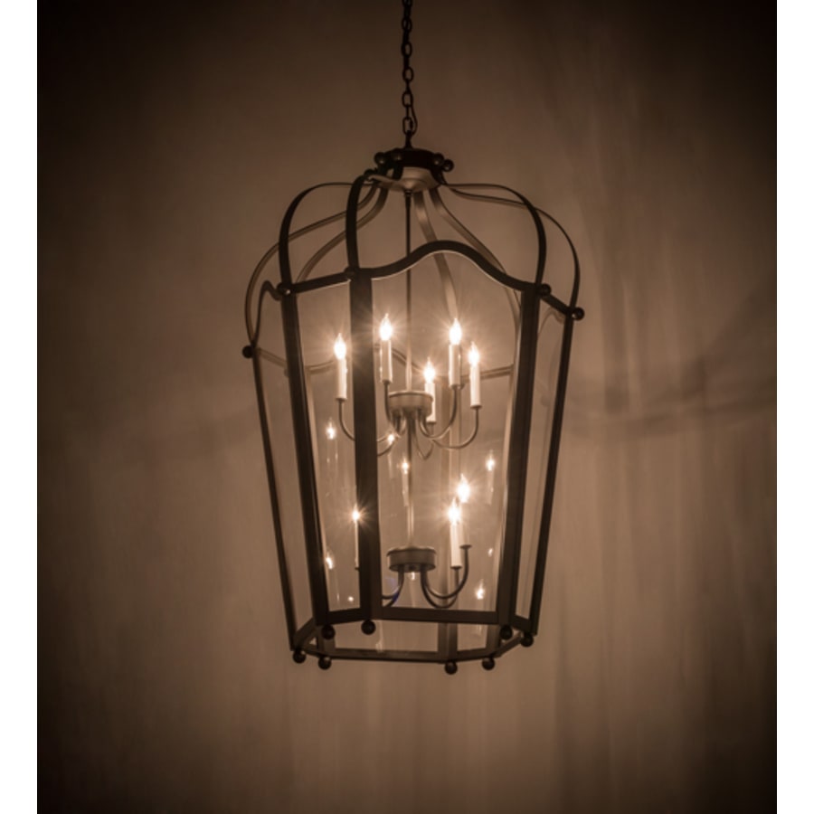 Meyda Tiffany Citadel 10 Light 33" Wide Taper Candle Pendant