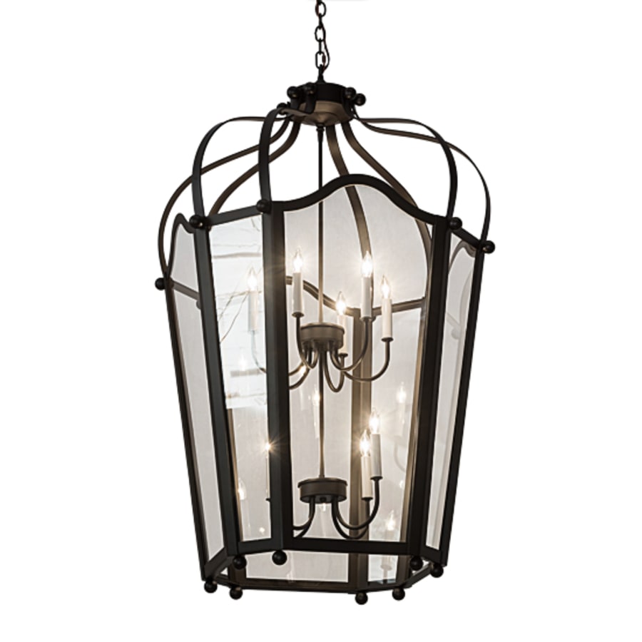 Meyda Tiffany Citadel 10 Light 33" Wide Taper Candle Pendant