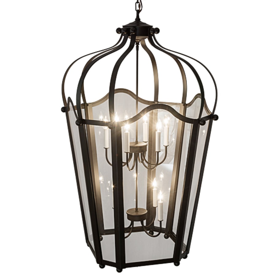 Meyda Tiffany Citadel 10 Light 33" Wide Taper Candle Pendant
