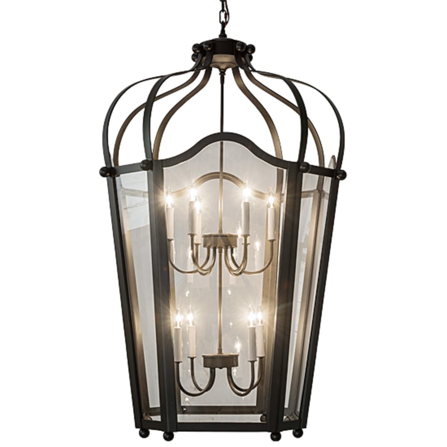 Meyda Tiffany Citadel 10 Light 33" Wide Taper Candle Pendant