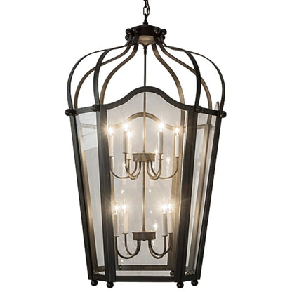 Meyda Tiffany Citadel 10 Light 33" Wide Taper Candle Pendant