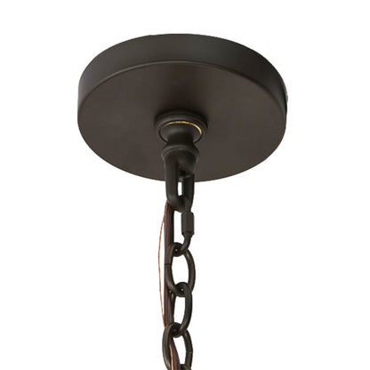 Meyda Tiffany Citadel 10 Light 33" Wide Taper Candle Pendant