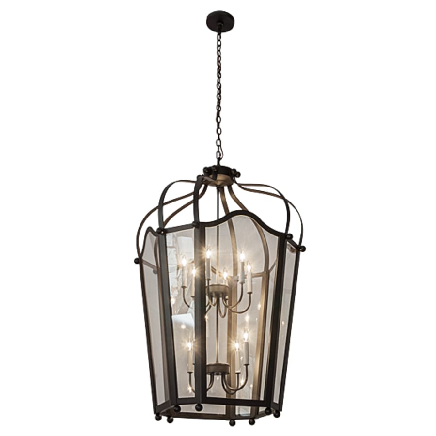 Meyda Tiffany Citadel 10 Light 33" Wide Taper Candle Pendant