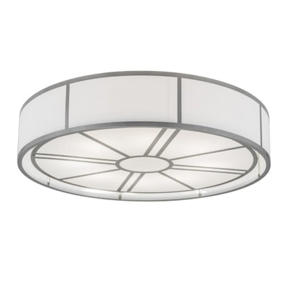 Meyda Tiffany Cilindro Milwaukee 8 Light 72" Wide Semi-Flush Drum Ceiling Fixture