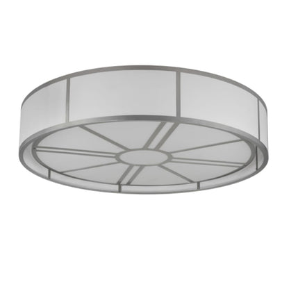 Meyda Tiffany Cilindro Milwaukee 8 Light 72" Wide Semi-Flush Drum Ceiling Fixture